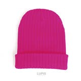 ピンク | シンプルリブニット帽 | LUPIS