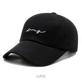 ブラック | オシャレロゴキャップ | LUPIS