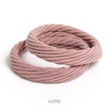 ダスティピンク | リブジャージヘアゴム  | LUPIS