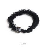 ブラック | クリスタルキューブオーガンジーヘアゴム | LUPIS