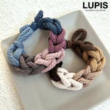 編み込みジャージヘアゴム | LUPIS | 詳細画像1 