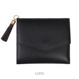 ブラック | タッセル3つ折りウォレット 【札入れ カードケース | LUPIS