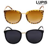 ゴールドシェブロンボストンサングラス 【プチプラ 大きめ | LUPIS | 詳細画像1 