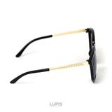 ゴールドシェブロンボストンサングラス 【プチプラ 大きめ | LUPIS | 詳細画像7 