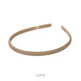 ベージュ | ニュアンスカラーマットシンプルヘアカチューシャ【ヘアアクセサリー】 | LUPIS