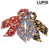 フラワー柄スカーフリボンシュシュ | LUPIS | 詳細画像1 