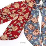 フラワー柄スカーフリボンシュシュ | LUPIS | 詳細画像5 