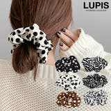アニマル×ドット柄シュシュ | LUPIS | 詳細画像1