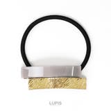 グレー | アクリル×メタルプレートヘアゴム  | LUPIS