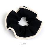 ブラック | バイカラーパイピングシュシュ | LUPIS