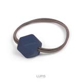 ネイビー | 多角形キューブヘアゴム【細め ヘアアクセサリー】 | LUPIS