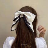 バイカラーリボンシュシュヘアゴム | LUPIS | 詳細画像7 