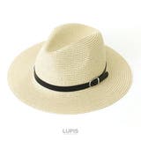 アイボリー | ブラックベルト中折れハット | LUPIS