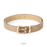 ベージュ | ゴールドポイントレザーベルト | LUPIS