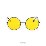 イエロー | ラウンドカラーレンズサングラス 【サングラス メガネ | LUPIS