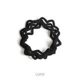 ブラック | ウェーブラインカラーヘアゴムセット  | LUPIS