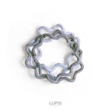 ブルー | ウェーブラインカラーヘアゴムセット  | LUPIS