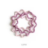 ピンク | ウェーブラインカラーヘアゴムセット  | LUPIS