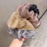 オーガンジーキラキラシュシュ【ヘアアクセサリー】 | LUPIS | 詳細画像2 