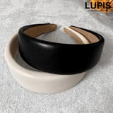 フェイクレザーワイドカチューシャ【カチューシャ ワイド 幅広 | LUPIS | 詳細画像1 