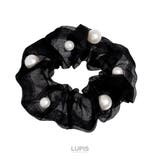 ブラック | パール×オーガンジーシュシュ  | LUPIS