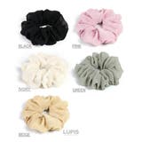 メタルラインシフォンシュシュ 【プチプラ ヘアゴム | LUPIS | 詳細画像5 