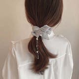 パールチェーン付きシュシュ【ヘアアクセサリー】 | LUPIS | 詳細画像7