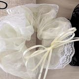 オーガンジーレースリボンシュシュ | LUPIS | 詳細画像3 