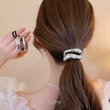 ボリューム2連メタルラインヘアゴム | LUPIS | 詳細画像2 