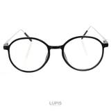 ブラック | クラシカルボストンサングラス 伊達メガネ【伊達メガネ 眼鏡 | LUPIS