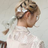 オーガンジーリボンヘアゴム【ヘアゴム ヘアアクセサリー リボン | LUPIS | 詳細画像2 