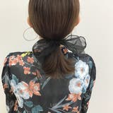 オーガンジーリボンヘアゴム【ヘアゴム ヘアアクセサリー リボン | LUPIS | 詳細画像3 