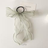 オーガンジーリボンヘアゴム【ヘアゴム ヘアアクセサリー リボン | LUPIS | 詳細画像7 