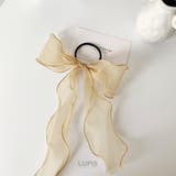 オーガンジーリボンヘアゴム【ヘアゴム ヘアアクセサリー リボン | LUPIS | 詳細画像8 