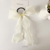 オーガンジーリボンヘアゴム【ヘアゴム ヘアアクセサリー リボン | LUPIS | 詳細画像10 