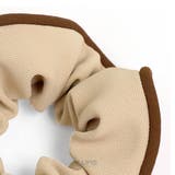 バイカラーパイピングシュシュ【ヘアアクセサリー シュシュ バイカラー | LUPIS | 詳細画像3 