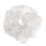 グレー | ドットオーガンジーボリュームシュシュ | LUPIS