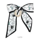フラワー | スカーフリボン×リッチパールヘアゴム【ヘアアクセサリー】 | LUPIS
