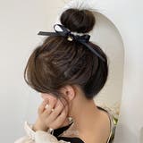 リボン×ハート2連パールヘアゴム | LUPIS | 詳細画像5 