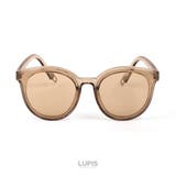 ブラウン | ワンポイントモダンボストンサングラス | LUPIS