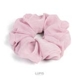 ピンク | メタルラインシフォンシュシュ 【プチプラ ヘアゴム | LUPIS