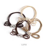 リボン×パール3連ヘアゴム | LUPIS | 詳細画像3 