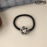 モノトーンフラワーヘアゴム | LUPIS | 詳細画像1 