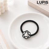 モノトーンフラワーヘアゴム | LUPIS | 詳細画像1