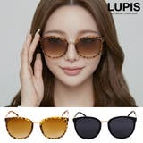 ゴールドシェブロンボストンサングラス 【プチプラ 大きめ | LUPIS | 詳細画像1