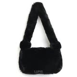 ブラック | ボリュームファーハンドバッグ | LUPIS
