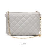グレー | キルティングショルダーバッグ【小ぶり】 | LUPIS