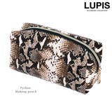 パイソン柄スクエアポーチ | LUPIS | 詳細画像1 