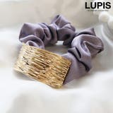 パープル | メタルプレートシュシュ【ヘアアクセサリー】 | LUPIS