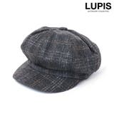グレー | チェック柄キャスケット | LUPIS